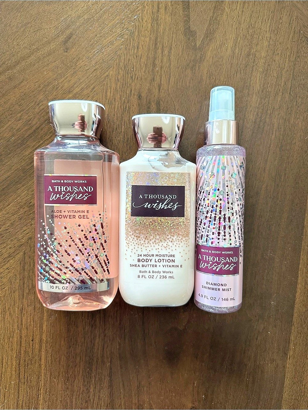 Bath & Body Works A Thousand Wishes 3-Piece Body Care Set Body Care Set Pink &